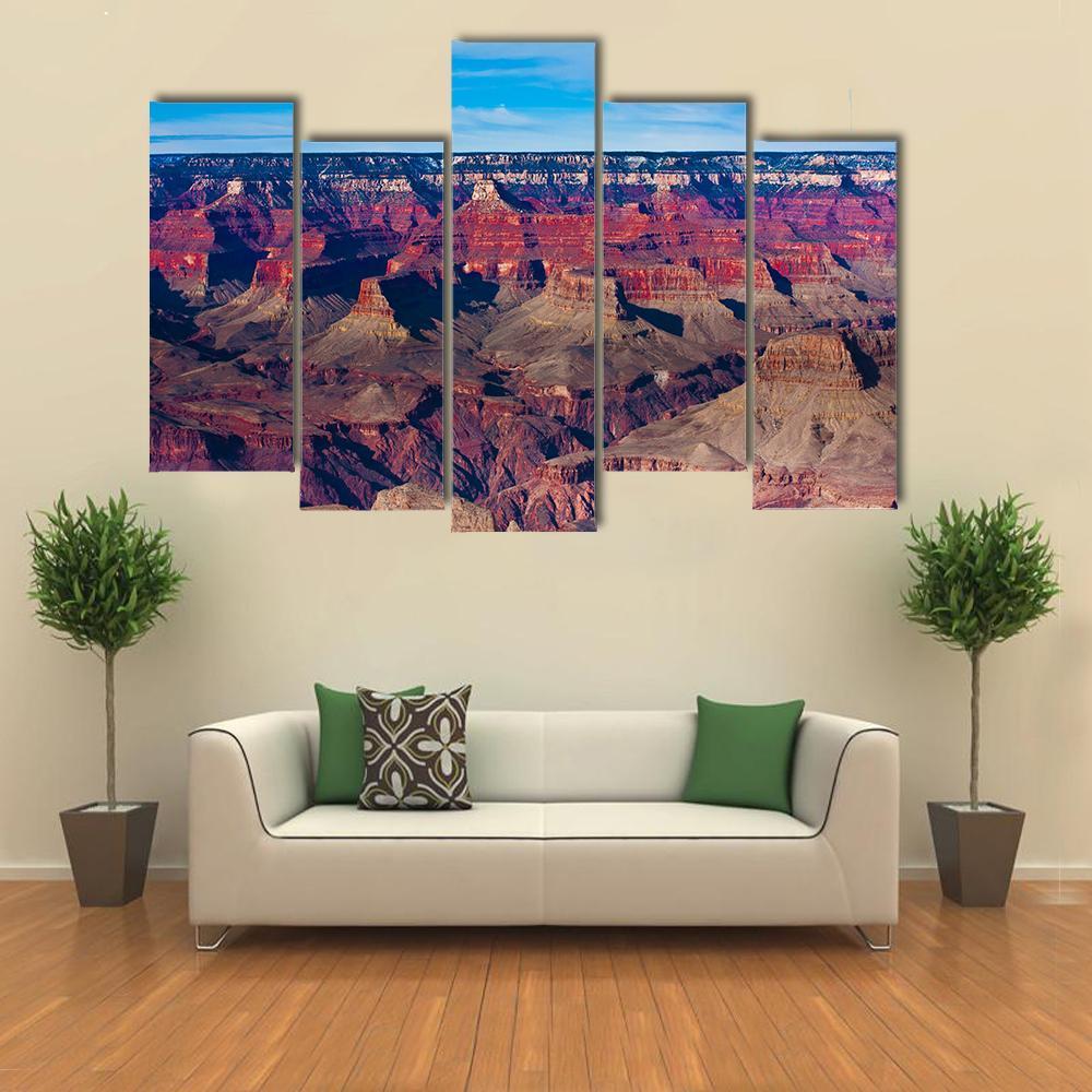 Famous Grand Canyon Canvas Wall Art-5 Pop-Gallery Wrap-47" x 32"-Tiaracle