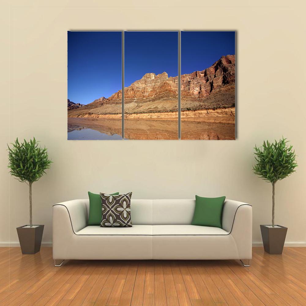 Landscape Of Grand Canyon Canvas Wall Art-3 Horizontal-Gallery Wrap-37" x 24"-Tiaracle