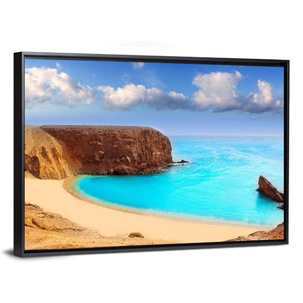 Lanzarote El Papagayo Canvas Wall Art-3 Horizontal-Gallery Wrap-25" x 16"-Tiaracle