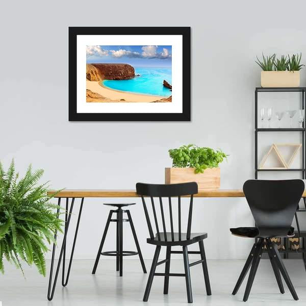 Lanzarote El Papagayo Canvas Wall Art-3 Horizontal-Gallery Wrap-25" x 16"-Tiaracle