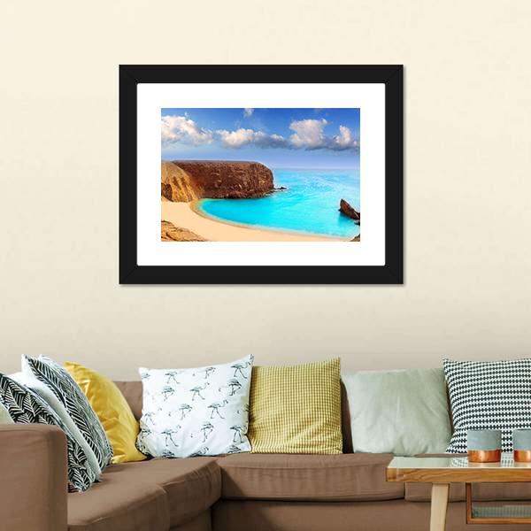 Lanzarote El Papagayo Canvas Wall Art-3 Horizontal-Gallery Wrap-25" x 16"-Tiaracle