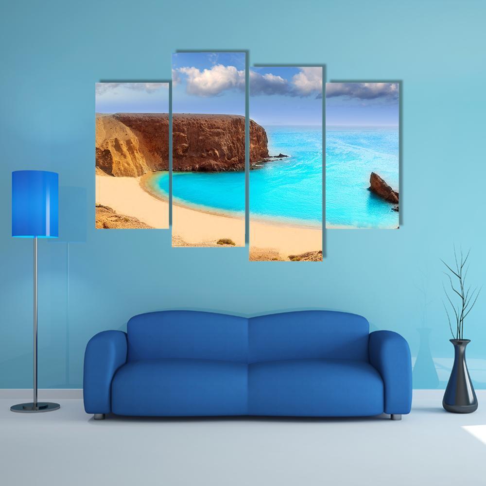 Lanzarote El Papagayo Canvas Wall Art-4 Pop-Gallery Wrap-50" x 32"-Tiaracle