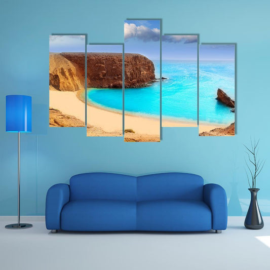 Lanzarote El Papagayo Canvas Wall Art-5 Pop-Gallery Wrap-47" x 32"-Tiaracle