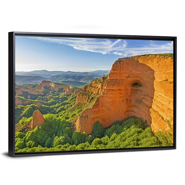 Las Medulas Spain Canvas Wall Art-3 Horizontal-Gallery Wrap-25" x 16"-Tiaracle