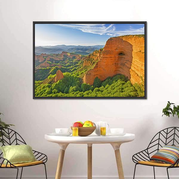 Las Medulas Spain Canvas Wall Art-3 Horizontal-Gallery Wrap-25" x 16"-Tiaracle