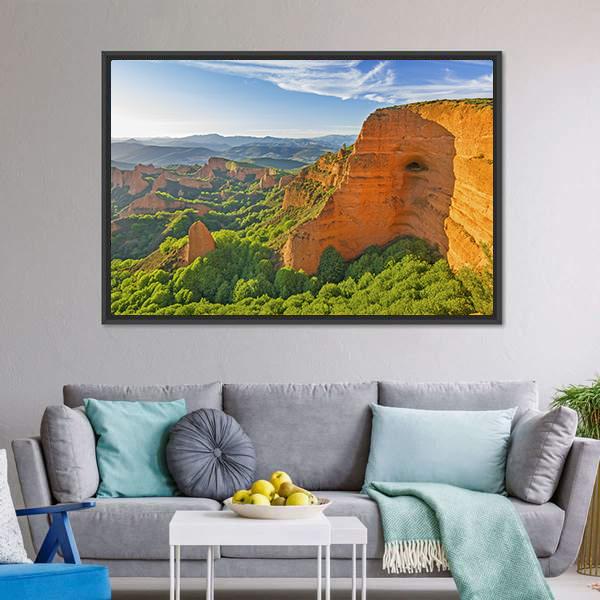 Las Medulas Spain Canvas Wall Art-3 Horizontal-Gallery Wrap-25" x 16"-Tiaracle