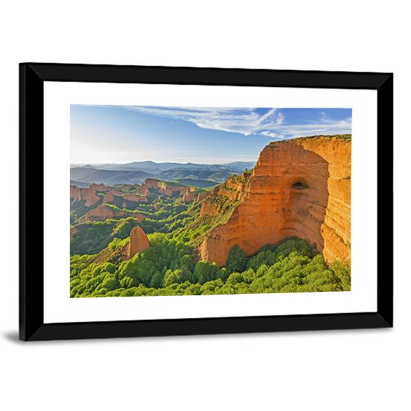 Las Medulas Spain Canvas Wall Art-3 Horizontal-Gallery Wrap-25" x 16"-Tiaracle