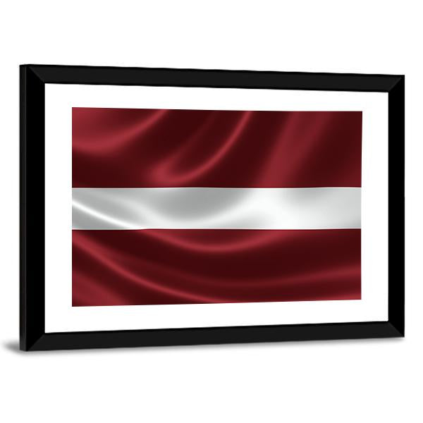 Latvia Flag Canvas Wall Art-3 Horizontal-Gallery Wrap-25" x 16"-Tiaracle