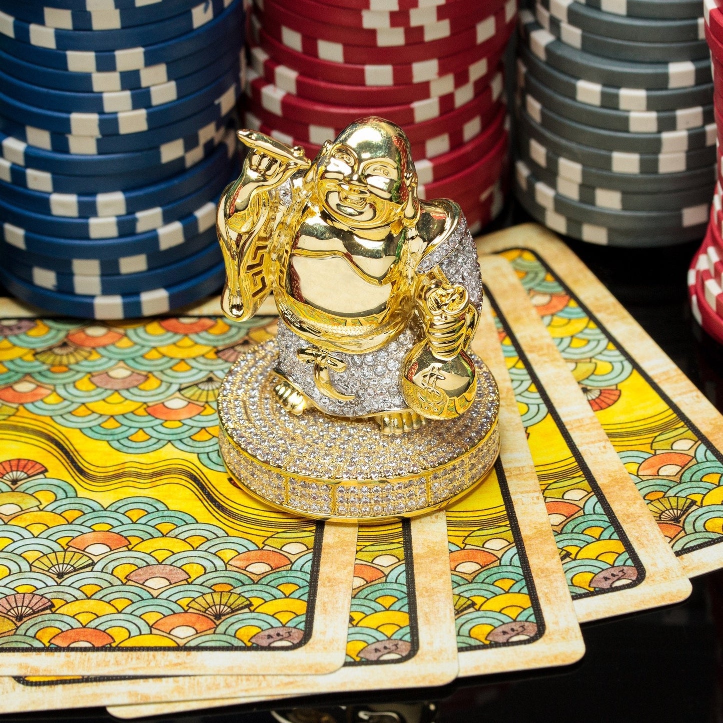 Laughing Buddha Card Guard