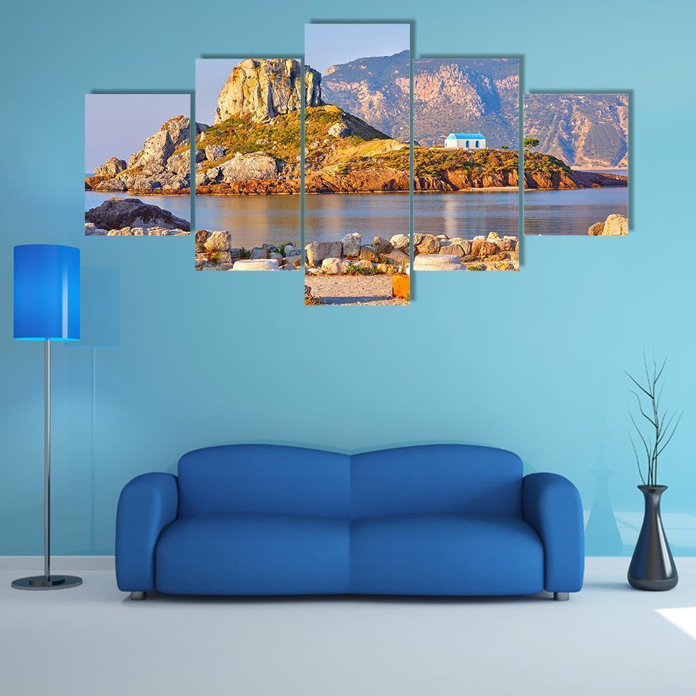 Little Island Kastri Canvas Wall Art-5 Star-Gallery Wrap-62" x 32"-Tiaracle
