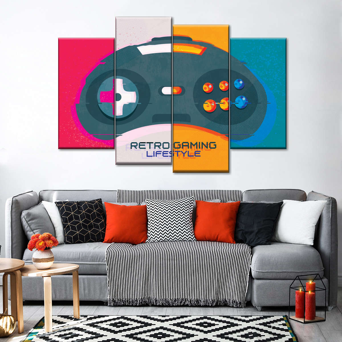 Retro Gaming Lifestyle Wandkunst