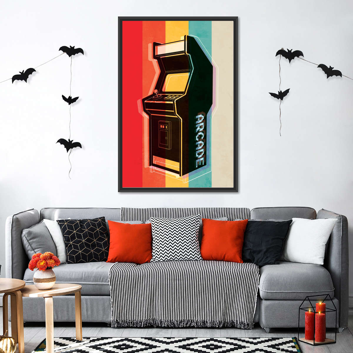 ریٹرو آرکیڈ وال آرٹ