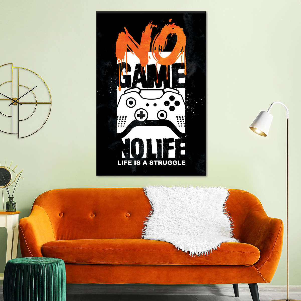 Kein Spiel kein Leben Wandkunst