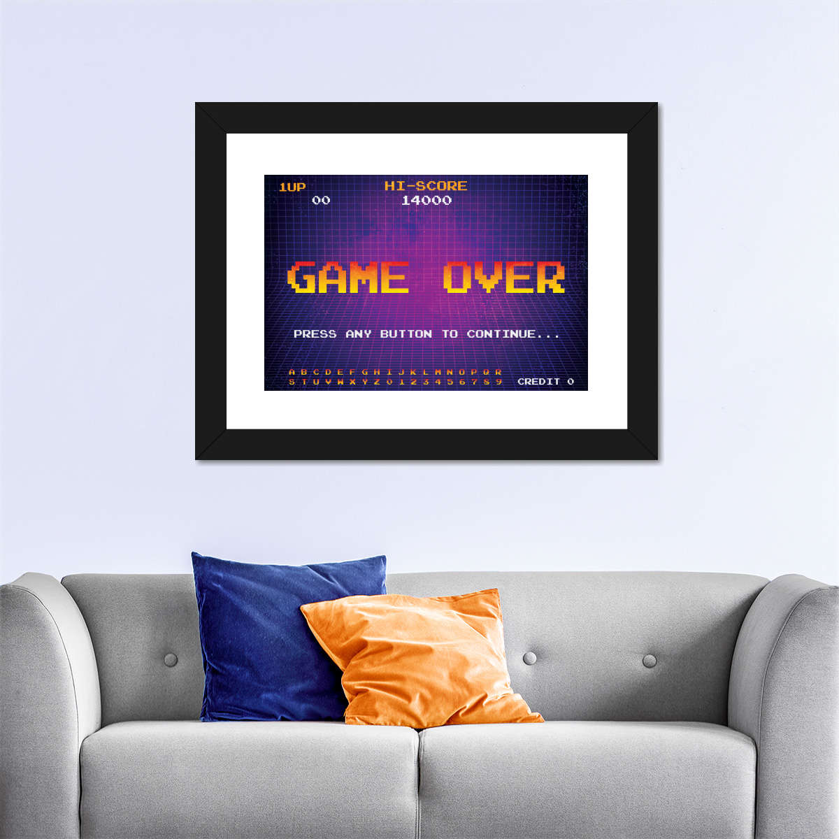 Spiel über Bildschirmwandkunst