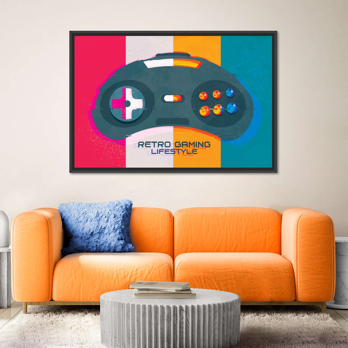 Retro Gaming Lifestyle Wandkunst