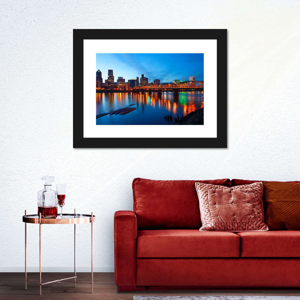 Portland Dusk Lights Wall Art