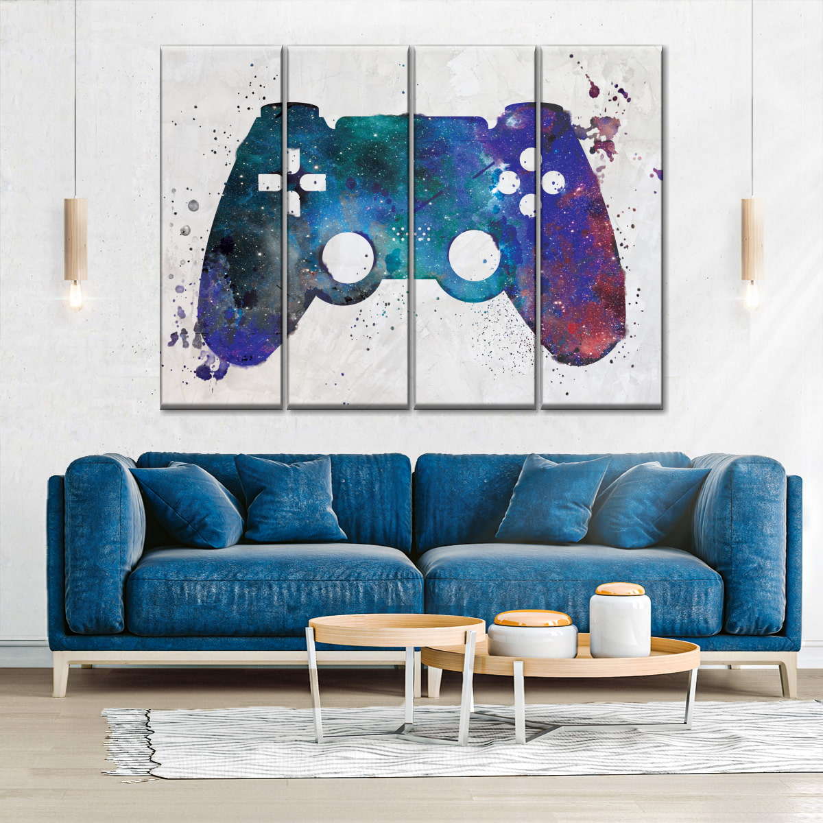 Galaxy Game Controller Wandkunst