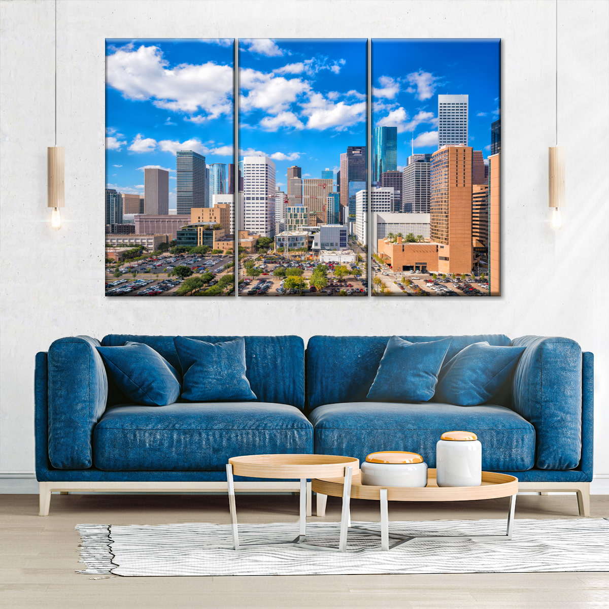 Downtown Houston Skyline Wandkunst