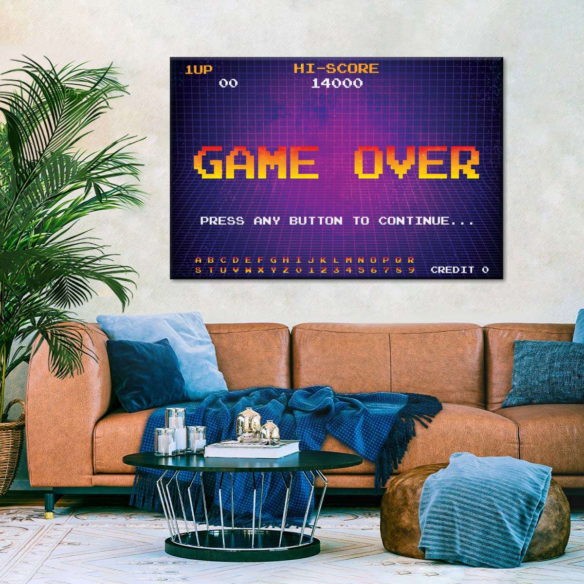 Spiel über Bildschirmwandkunst