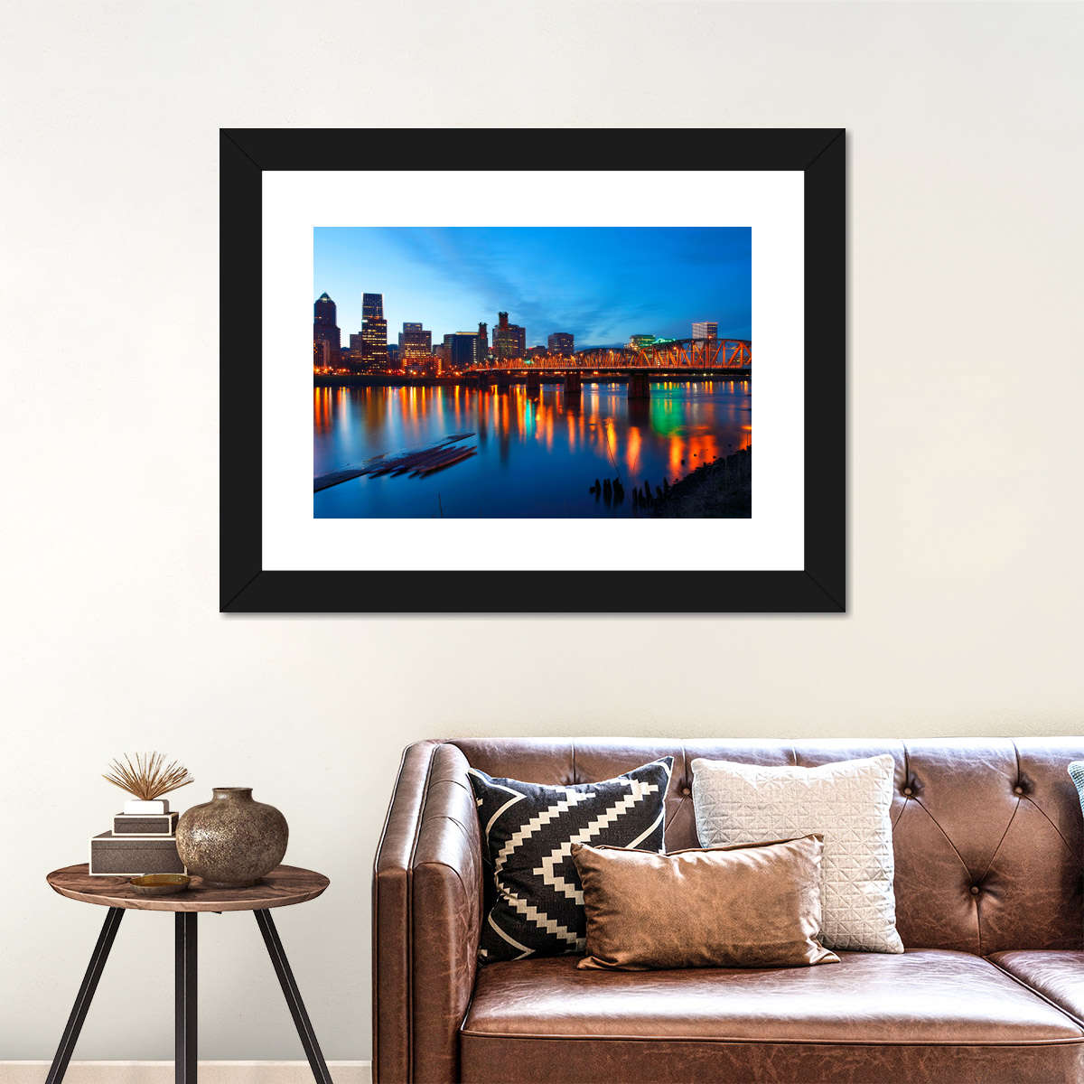 Portland Dusk Lights Wall Art