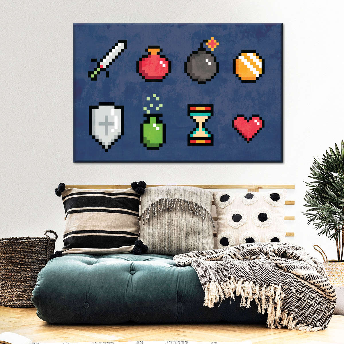 Minecraft -Ikonen Wandkunst