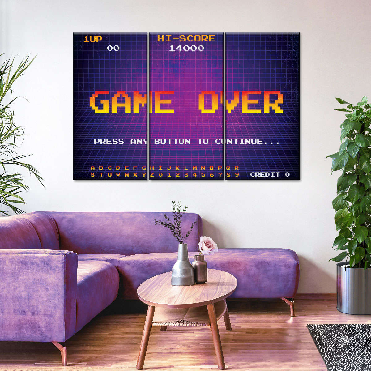 Spiel über Bildschirmwandkunst