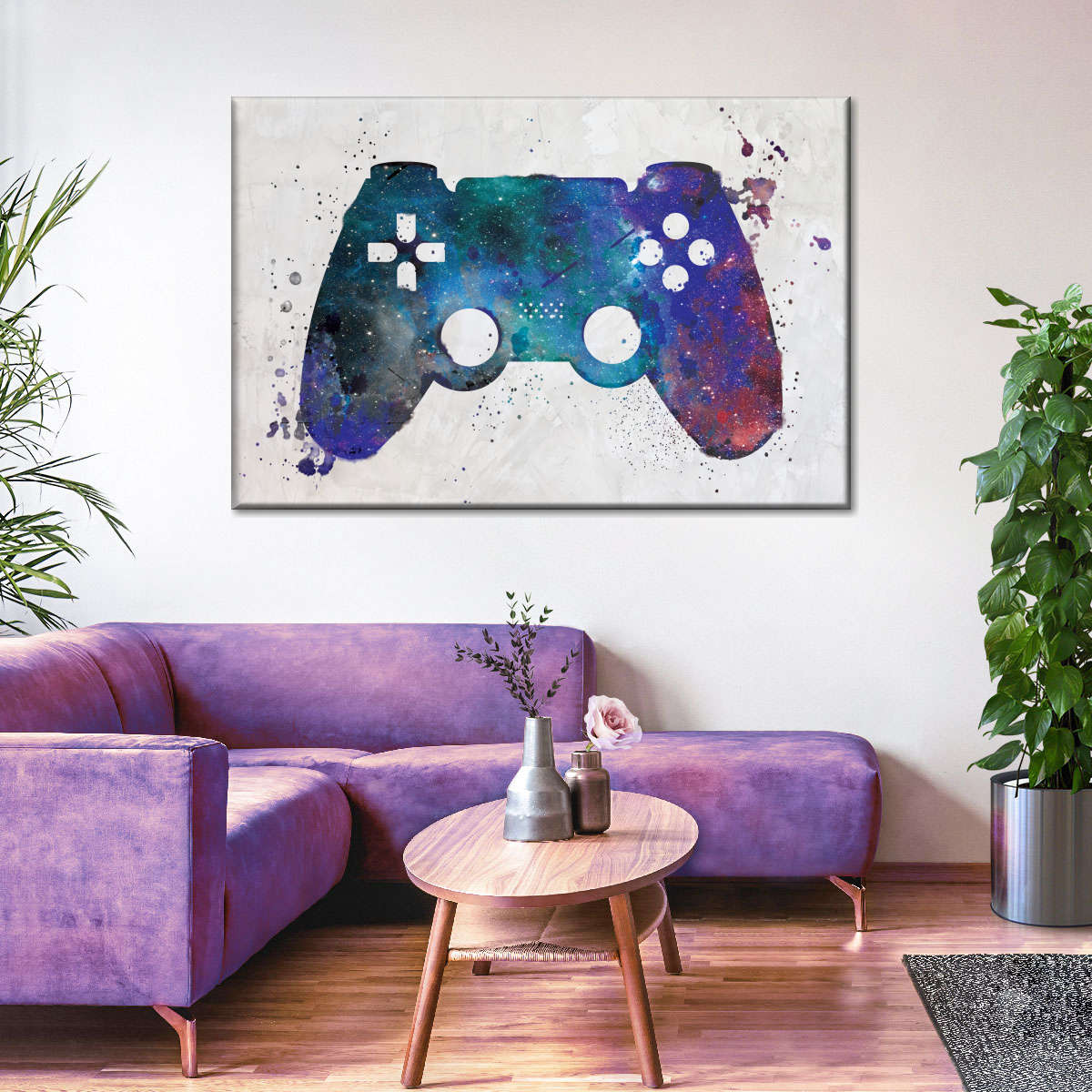 Galaxy Game Controller Wandkunst