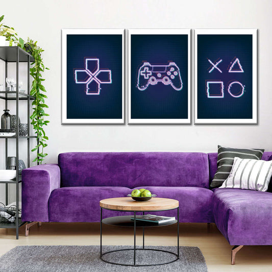 PlayStation Controller -Tasten Wandkunst
