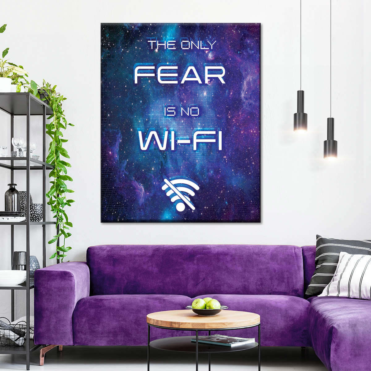 Kosmisch ohne Wi-Fi-Wandkunst