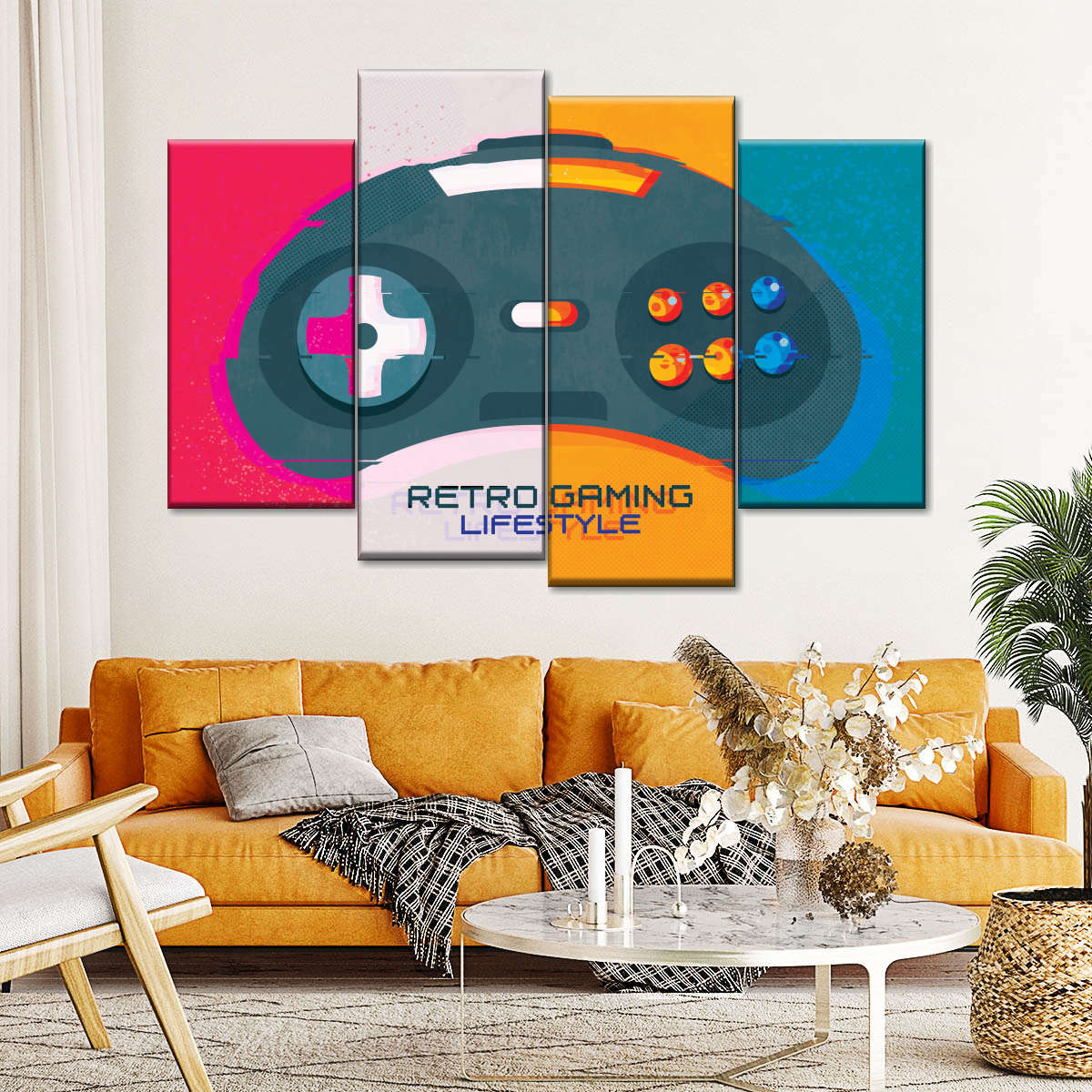 Retro Gaming Lifestyle Wandkunst