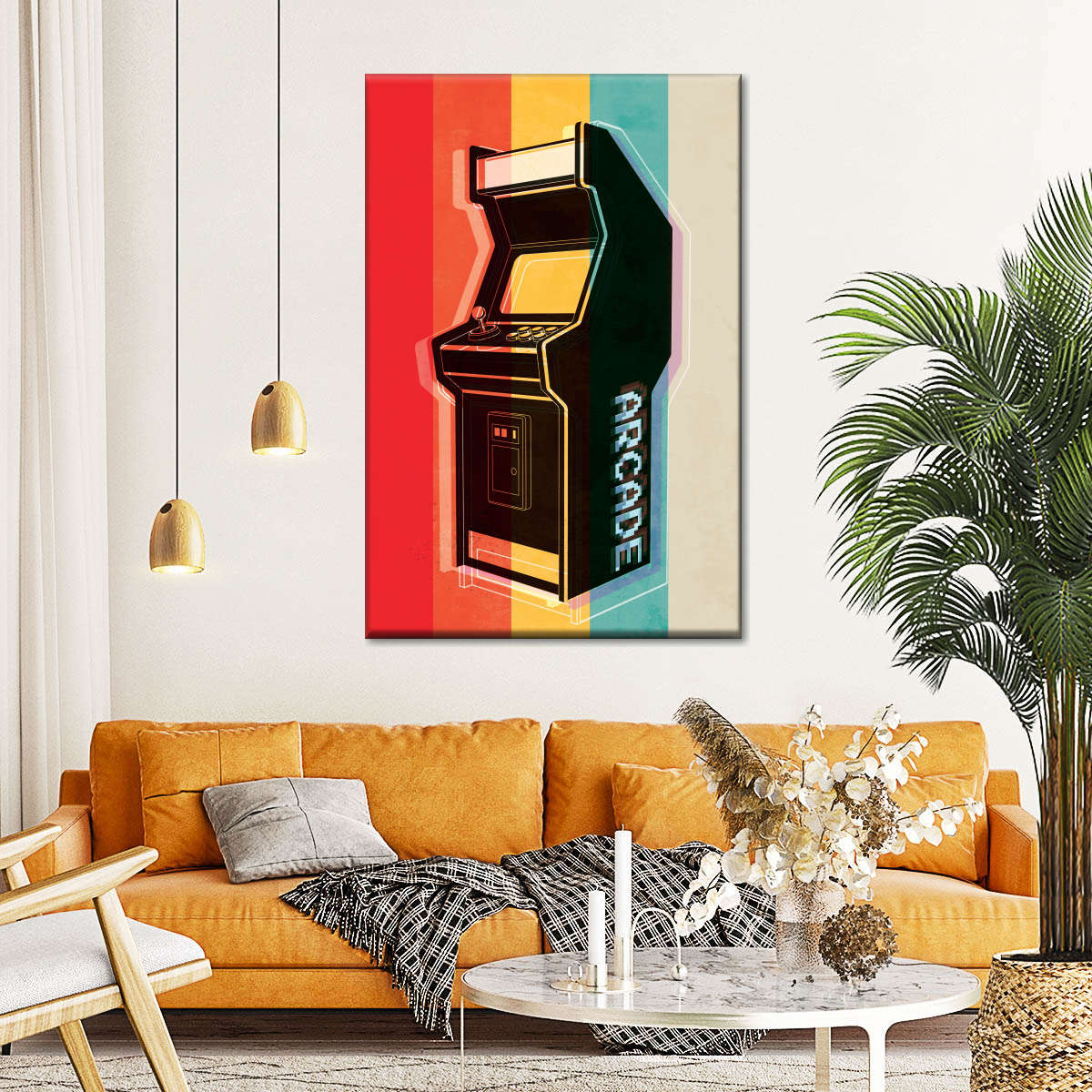 ریٹرو آرکیڈ وال آرٹ