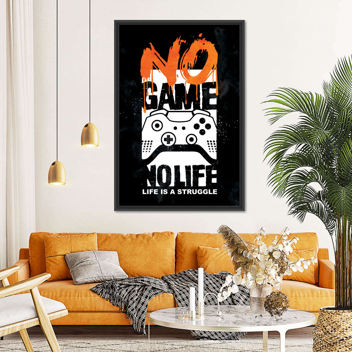 Kein Spiel kein Leben Wandkunst