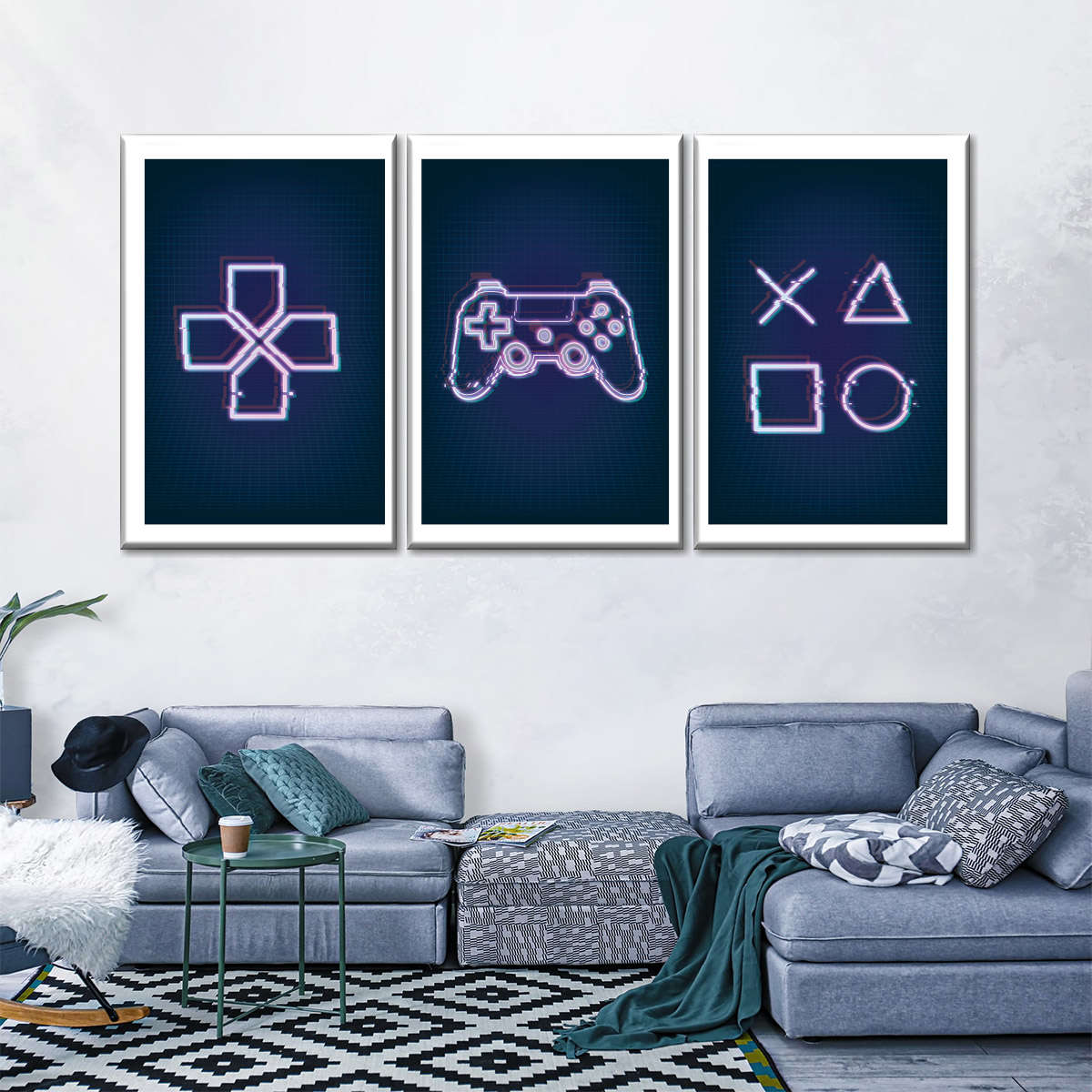 PlayStation Controller -Tasten Wandkunst