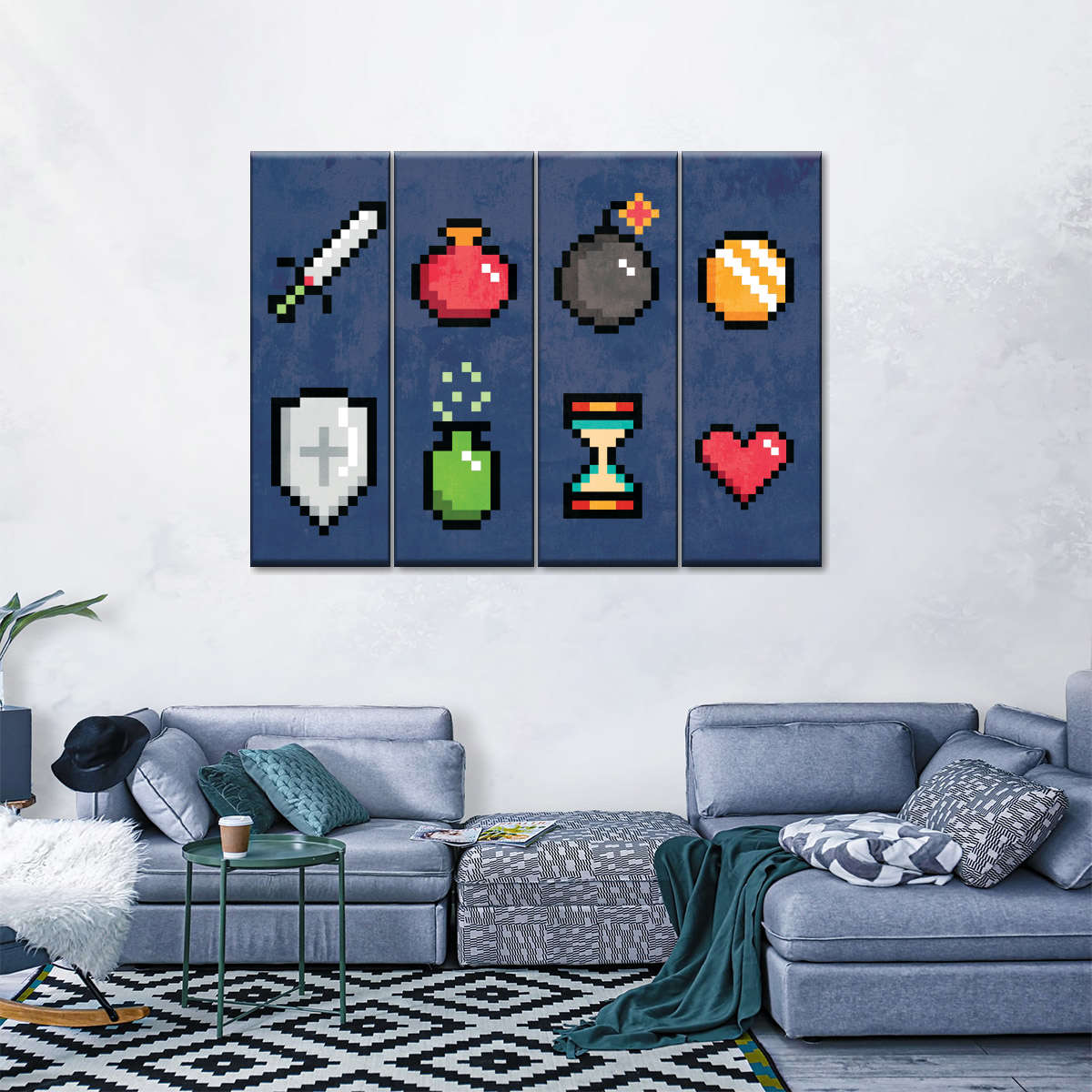 Minecraft -Ikonen Wandkunst