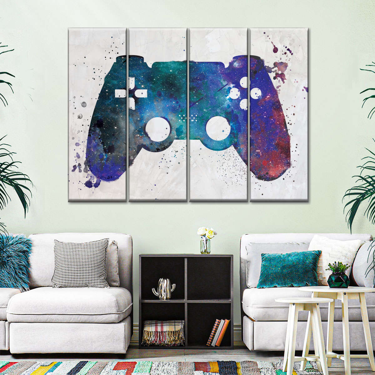 Galaxy Game Controller Wandkunst