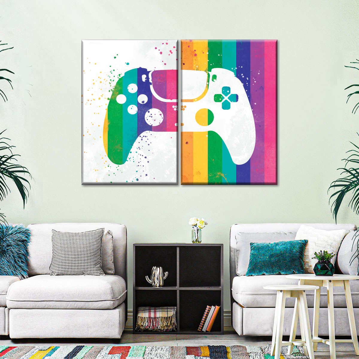 رینبو اسپلٹر کنٹرولر وال آرٹ