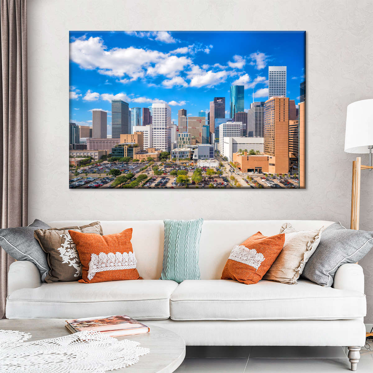 Downtown Houston Skyline Wandkunst