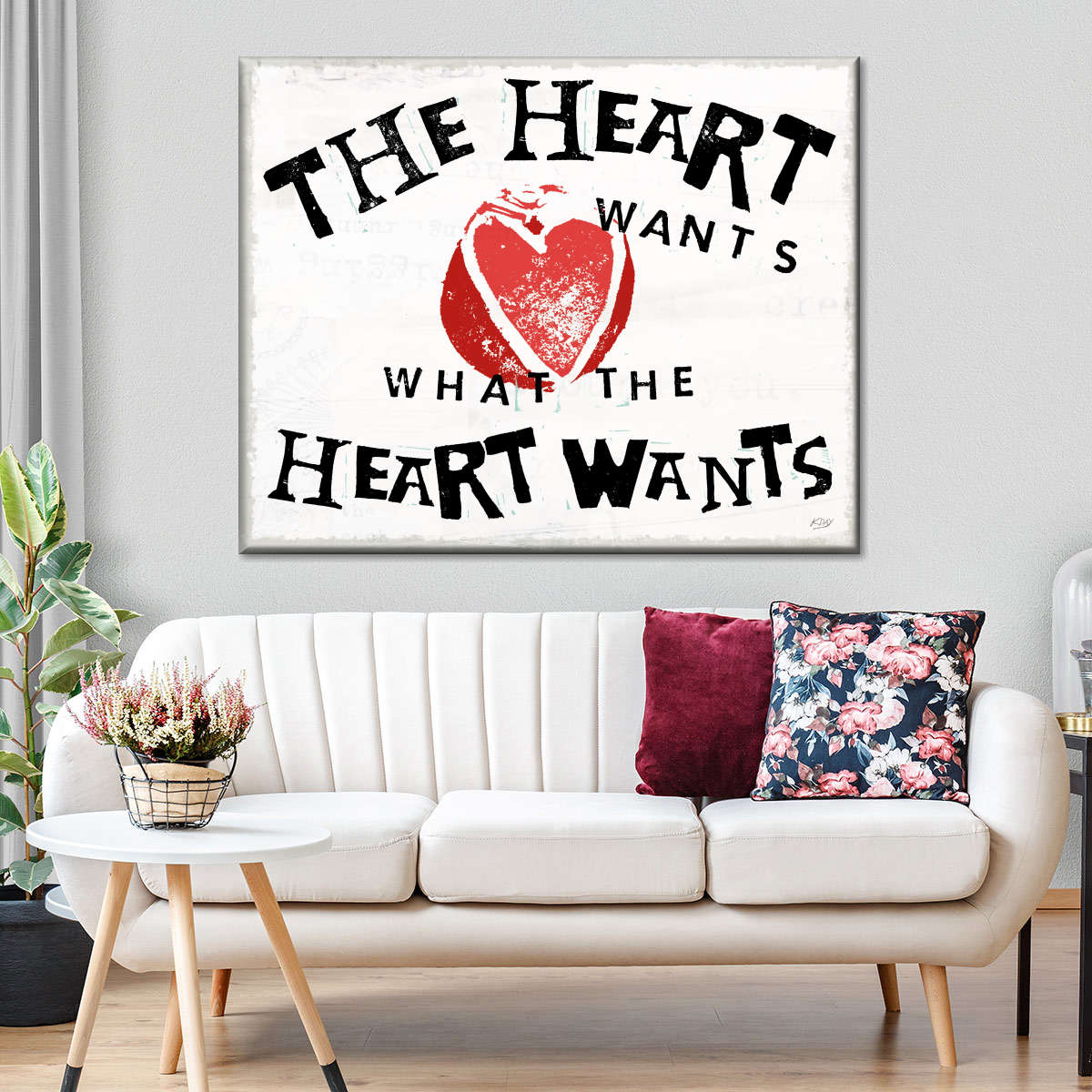 Lebe in voller Wandkunst