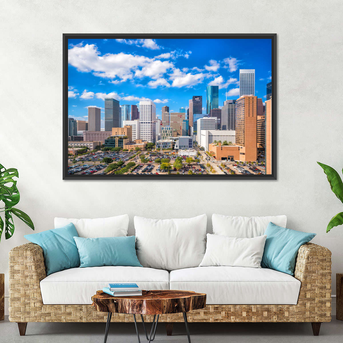 Downtown Houston Skyline Wandkunst