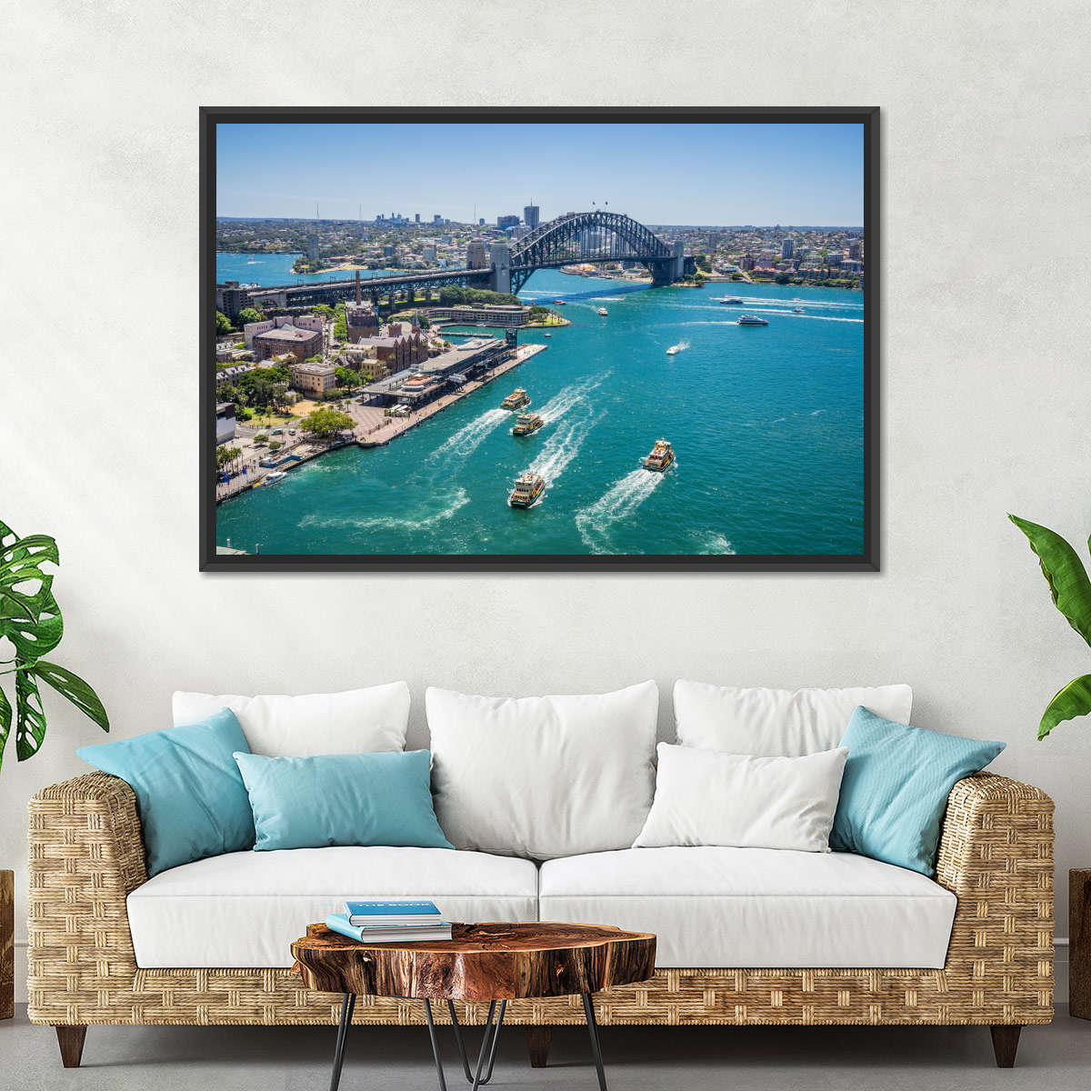 Blick auf die Wandkunst von Sydney Cove