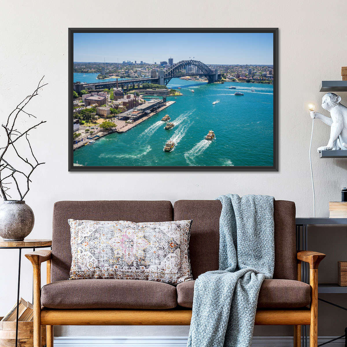 Blick auf die Wandkunst von Sydney Cove