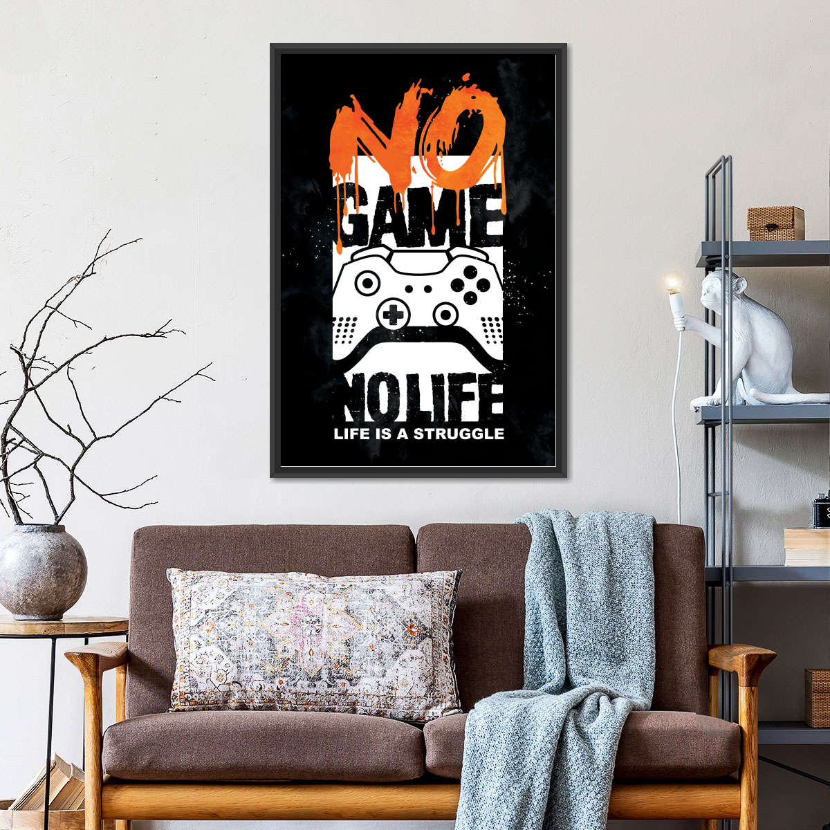 Kein Spiel kein Leben Wandkunst