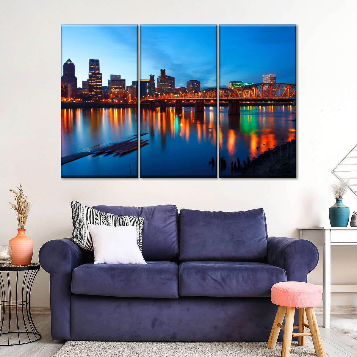 Portland Dusk Lights Wall Art