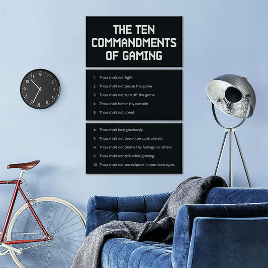 گیمنگ کے احکامات وال آرٹ