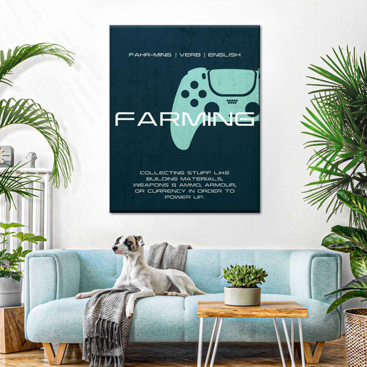 Gamer Farming Wandkunst