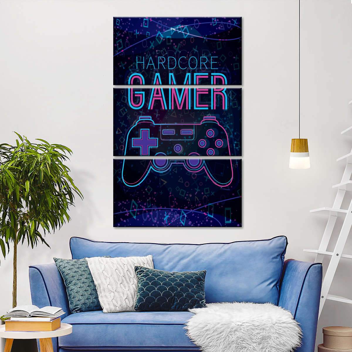 Hardcore Gamer Neon Zeichen Wandkunst