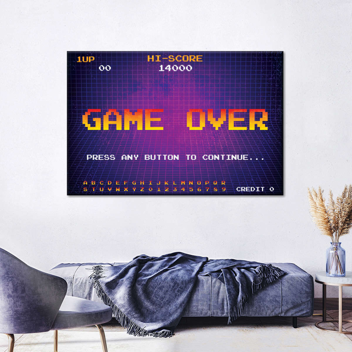 Spiel über Bildschirmwandkunst