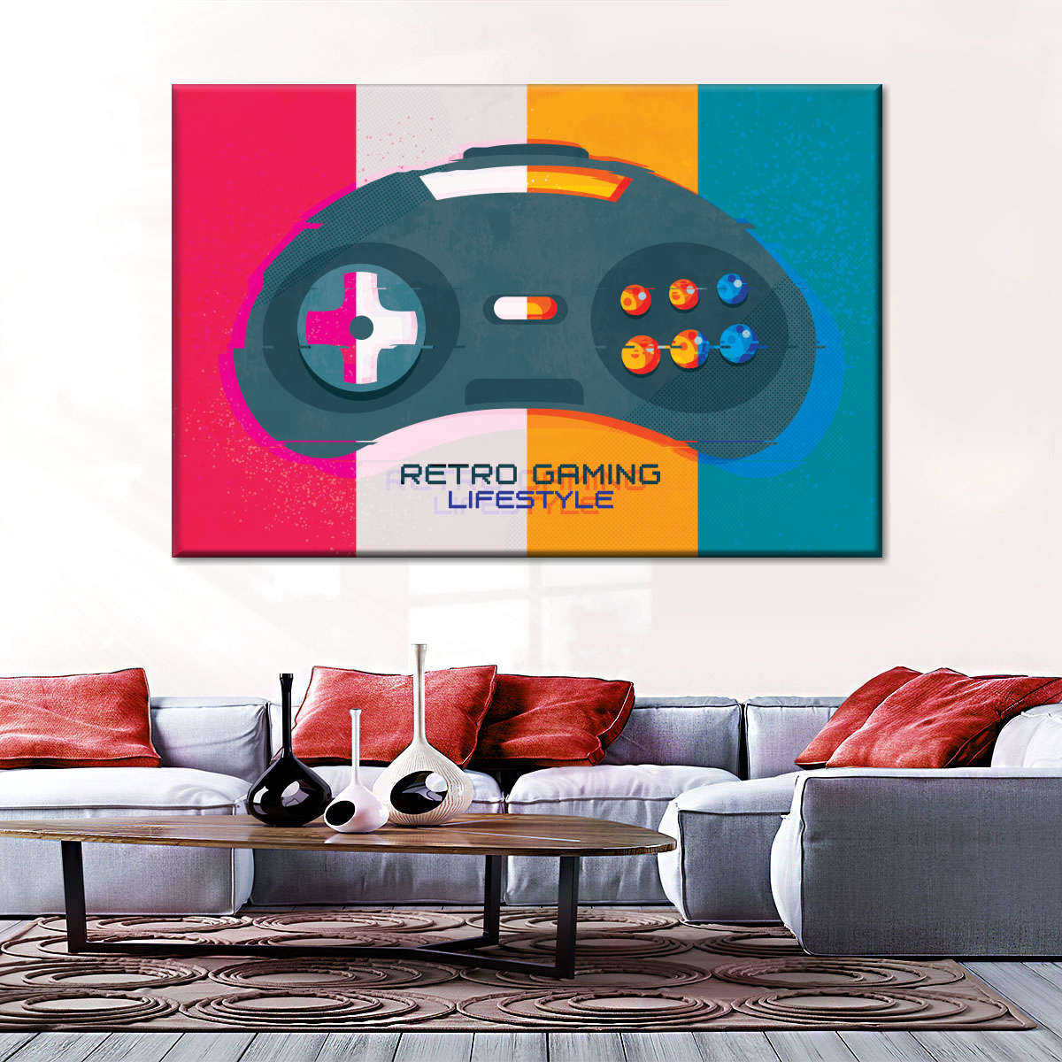 Retro Gaming Lifestyle Wandkunst