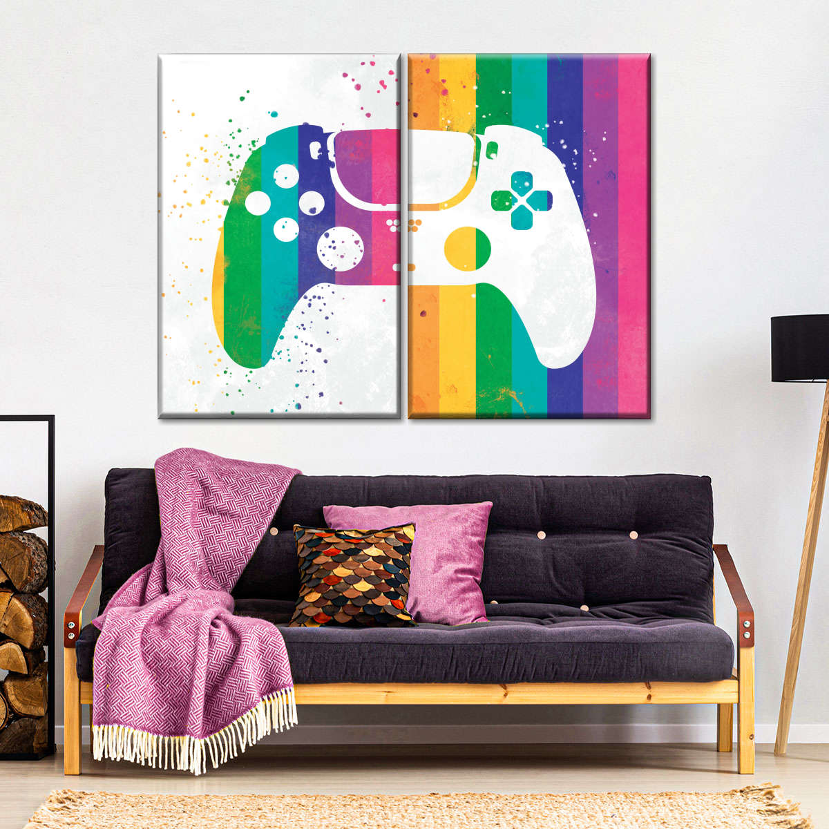 رینبو اسپلٹر کنٹرولر وال آرٹ