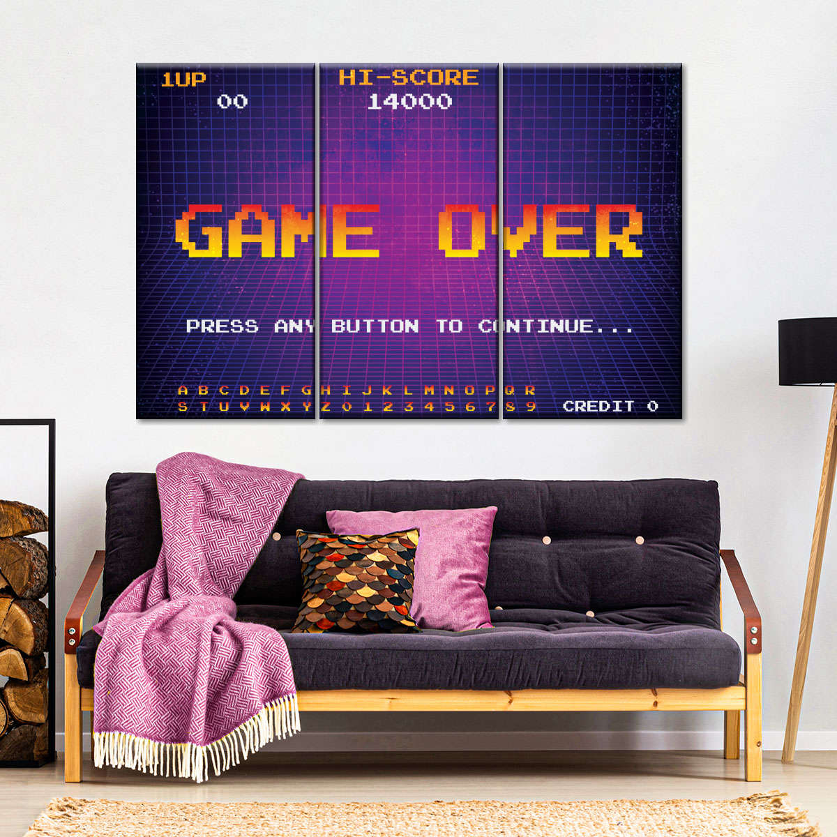 Spiel über Bildschirmwandkunst